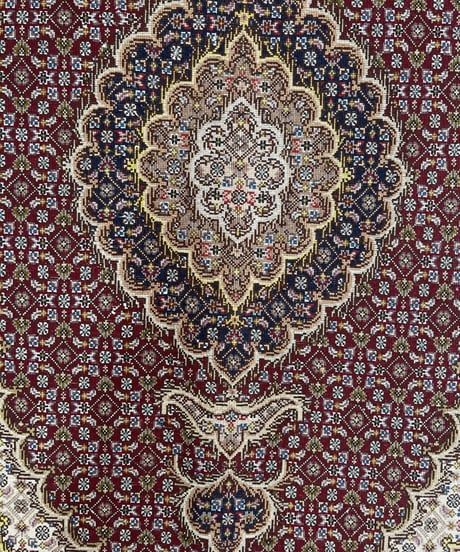 ペルシャ絨毯 手織り タブリス50Raj 295480 82x124cm