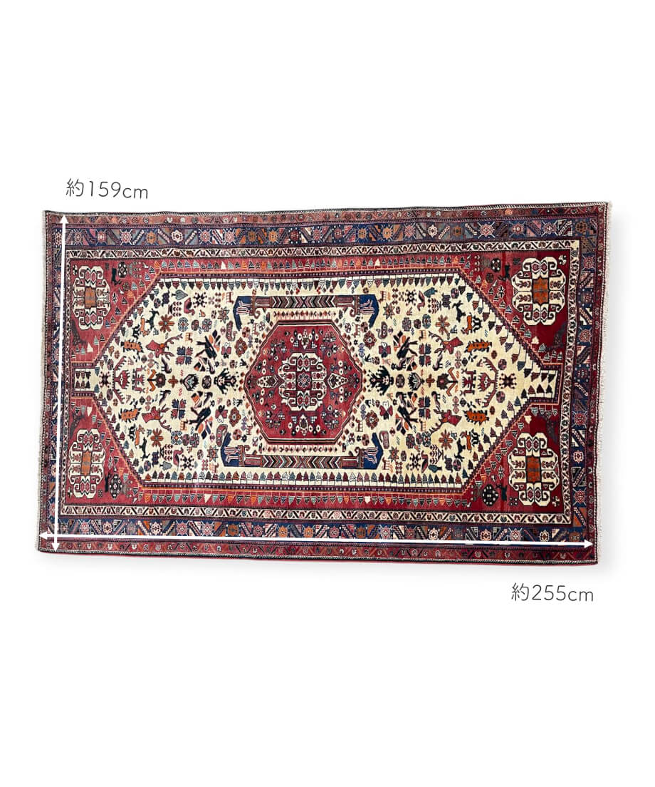 トライバルラグ カシュクリ 手織り19662 159cmx255cm | piece of rug.