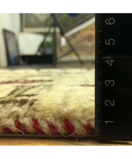 本物志向のイラン産  高密度  ペルシャギャッベ 手織り 265898 40cmx60cm