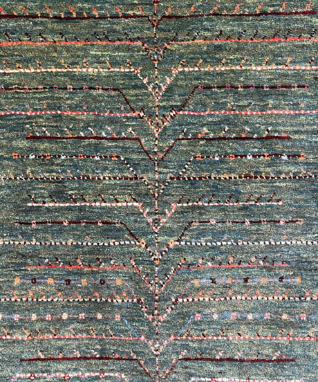 【出展中】本物志向のイラン産  高密度  ペルシャギャッベ 手織り 270920 72cmx105cm