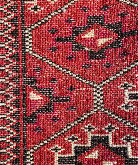 トライバルラグ トルクメン 手織り 280777 80cmx120cm