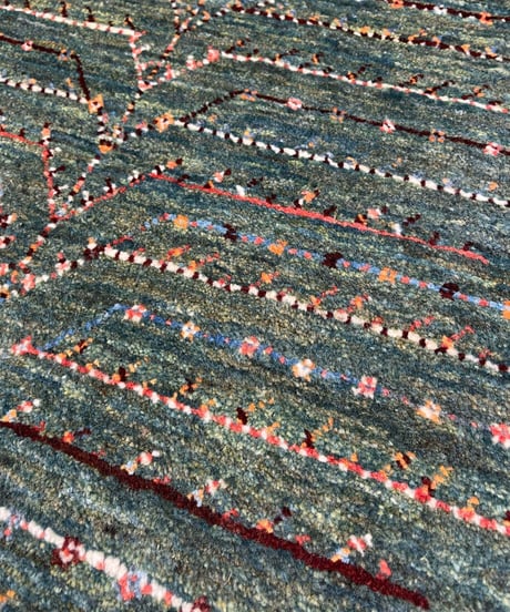 【出展中】本物志向のイラン産  高密度  ペルシャギャッベ 手織り 270920 72cmx105cm