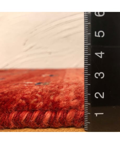 【出展中】本物志向のイラン産  高密度  ペルシャギャッベ 手織り 265920 40cmx40cm