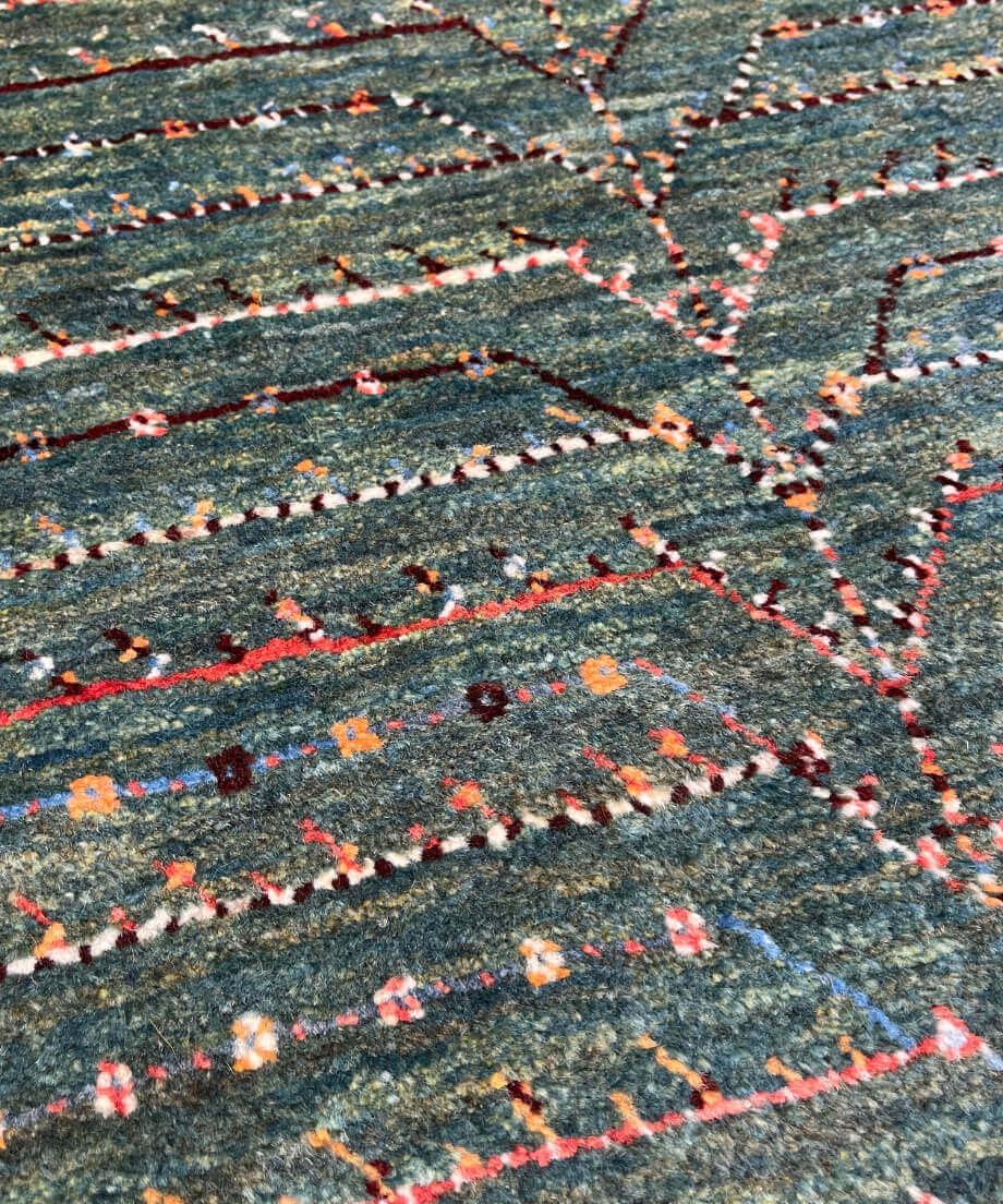 出展中】本物志向のイラン産 高密度 ペルシャギャッベ 手織り 270920