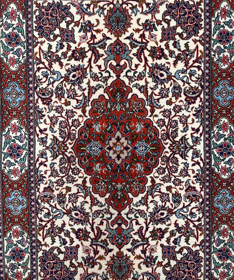 ペルシャ絨毯 手織り イスファハン 299316 83cmx120cm | piece of