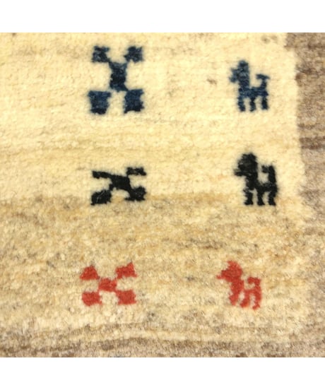 ペルシャギャッベ 手織り 265099 40cmx40cm