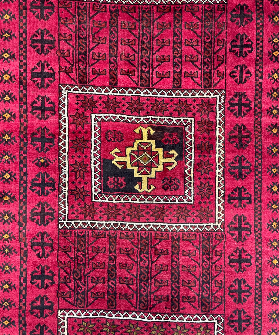 トライバルラグ トルクメン 手織り 268936 124cmx228cm | piece of