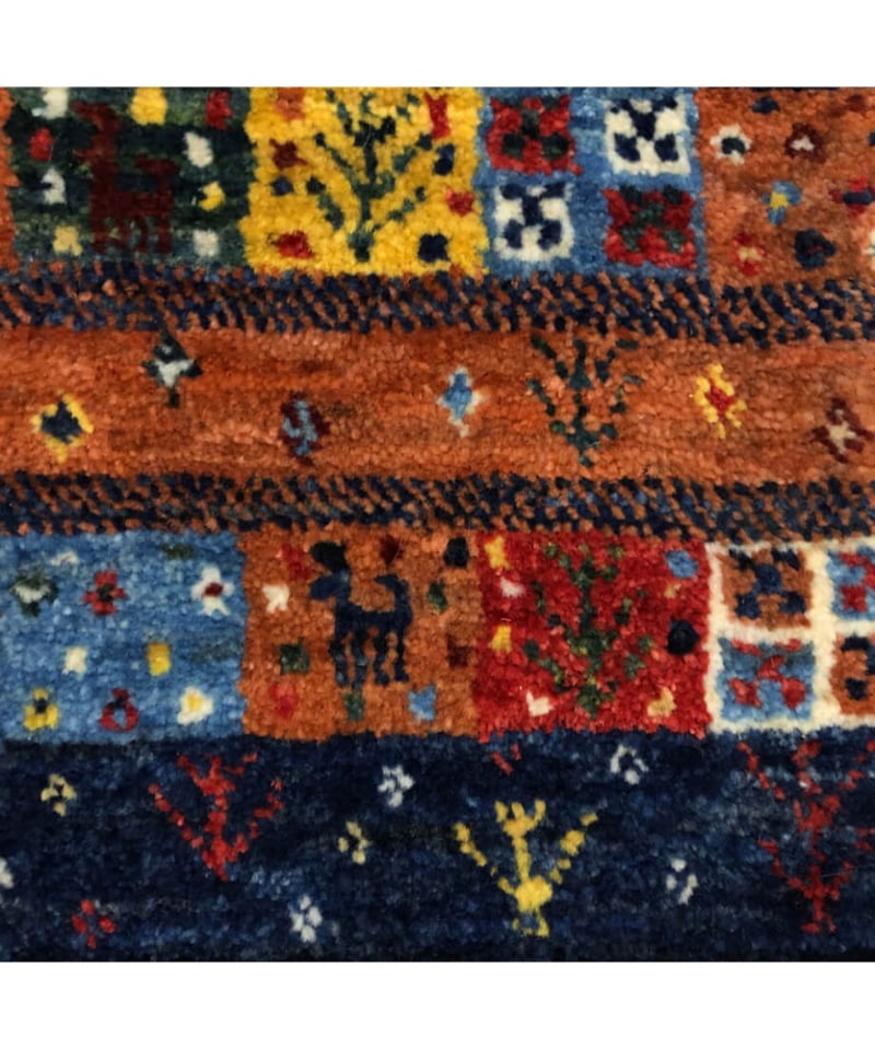 ペルシャギャッベ 手織り 266522 40cmx40cm | piece of rug.