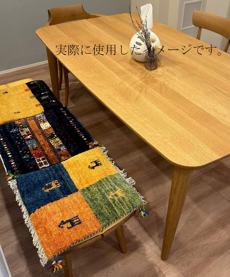 ウールマット ペルシャギャッベ 手織り 269120 | piece of rug. ウールマット ペルシャギャッベ 手織り 269120 | piece of rug.