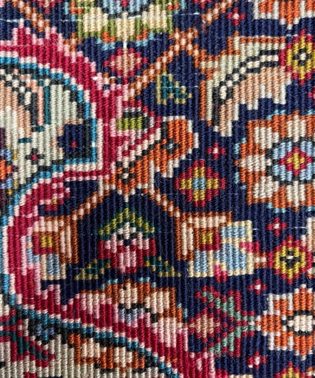 ペルシャ絨毯 手織り タブリス40Raj 295193 96x142cm