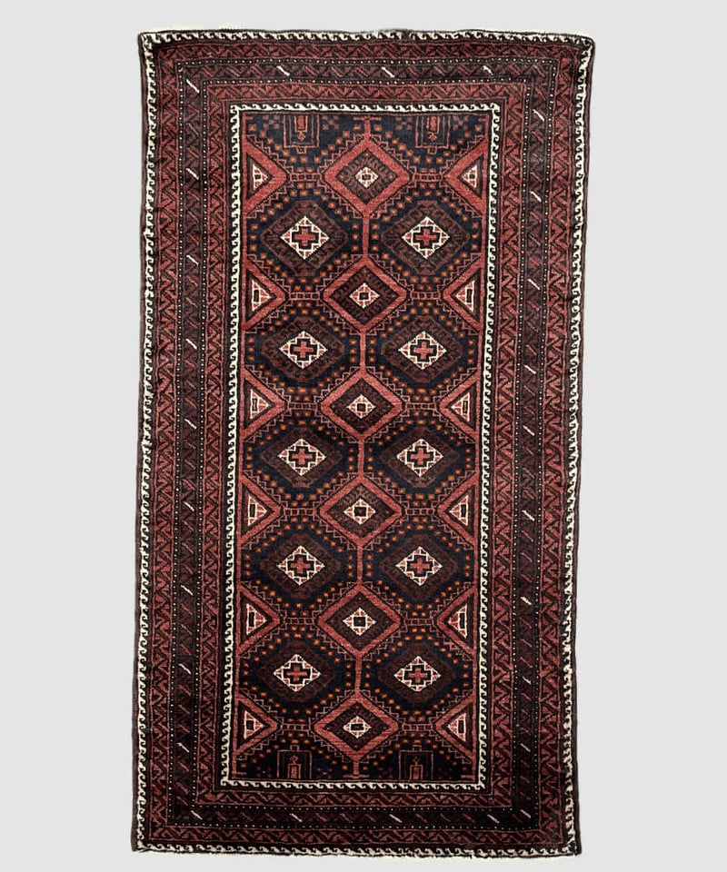 トライバルラグ ペルシャバルーチ 手織り 273781 | piece of rug. トライバルラグ ペルシャバルーチ 手織り 273781 | piece of rug.