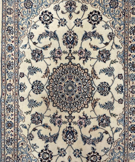 ペルシャ絨毯 手織り ナイン 6la 297541 76cmx122cm