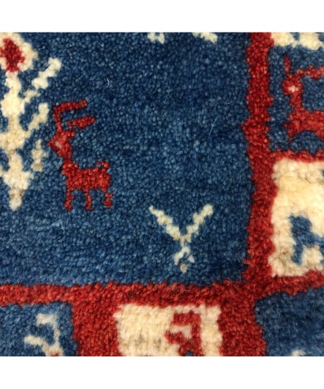 【出展中】本物志向のイラン産  ペルシャギャッベ 手織り 273495 40cmx40cm