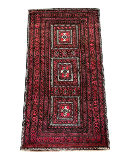 【出展中】トライバルラグ ザボル 手織り 273796  111cmx208cm