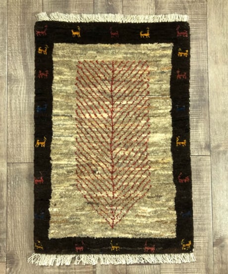 【出展中】本物志向のイラン産  高密度  ペルシャギャッベ 手織り 272650 40cmx60cm