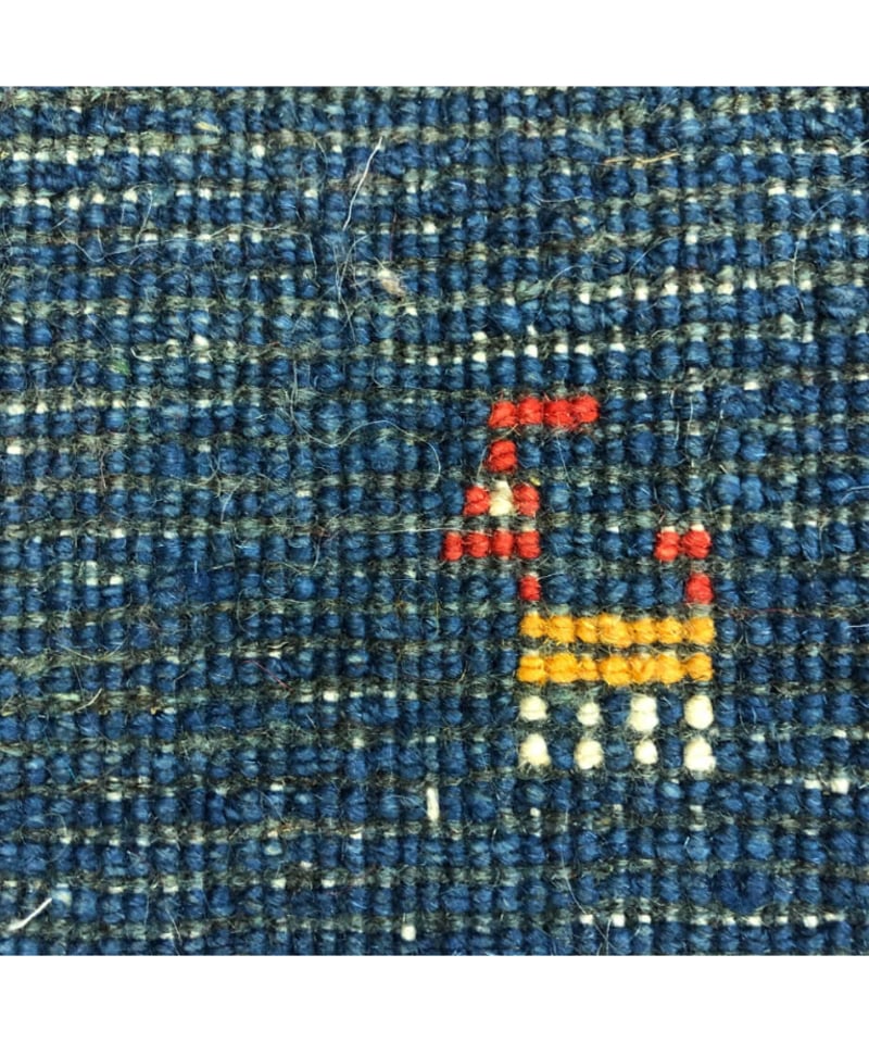 ウールマット ペルシャギャッベ 手織り 269014 | piece of rug. ウールマット ペルシャギャッベ 手織り 269014 | piece of rug.