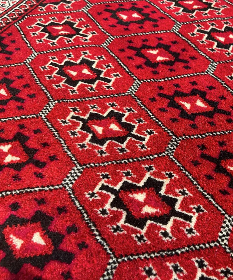 トライバルラグ トルクメン 手織り 280777 | piece of rug. トライバルラグ トルクメン 手織り 280777 | piece of rug.
