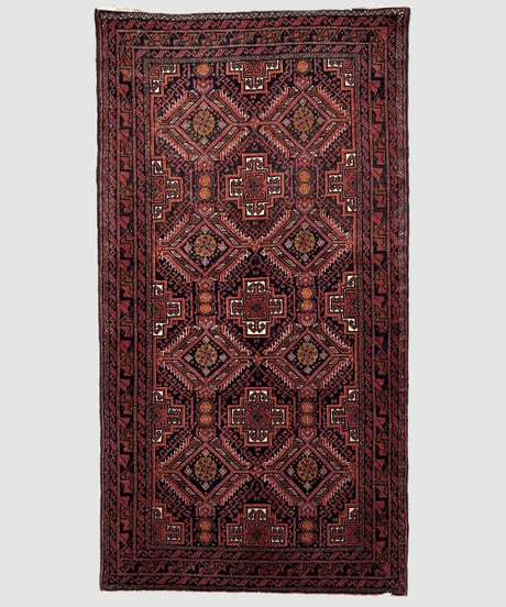 トライバルラグ バルーチ 手織り 273775 82cmx152cm