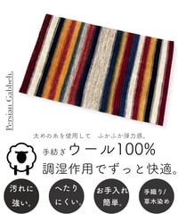 本物志向のイラン産  ペルシャギャッベ 手織り 282275 117cmx193cm