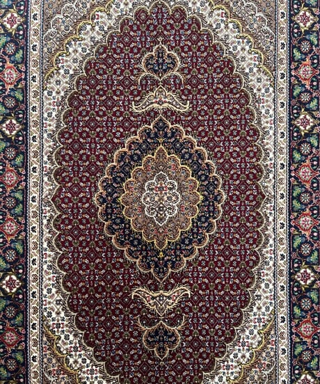 ペルシャ絨毯 手織り タブリス50Raj 295480 82x124cm