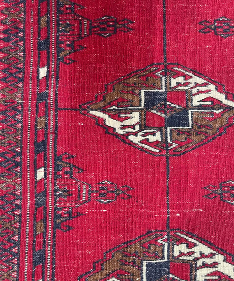 【出展中】トライバルラグ トルクメン 手織り 299204 132cmx190cm