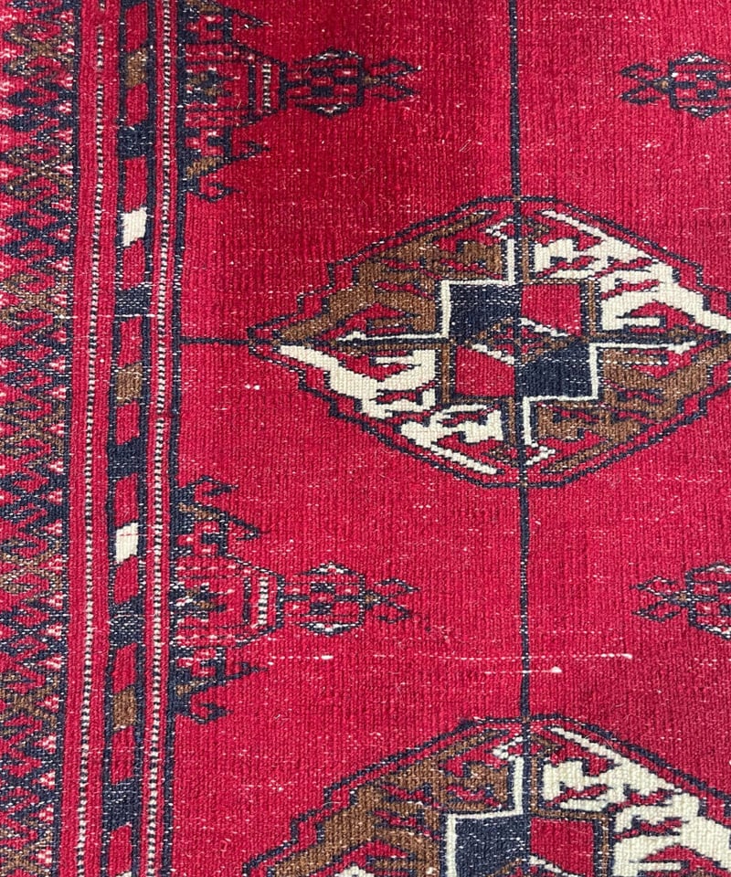 出展中】トライバルラグ トルクメン 手織り 299204 132cmx190cm | pie