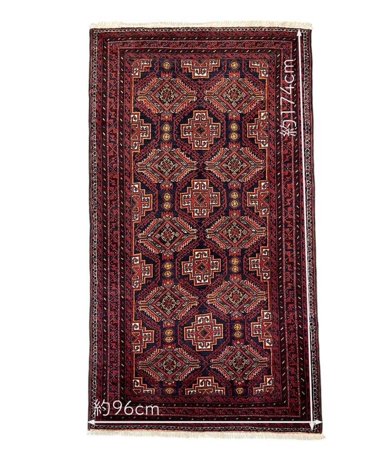 トライバルラグ バルーチ 手織り 273814 96cmx174cm | piece of rug.