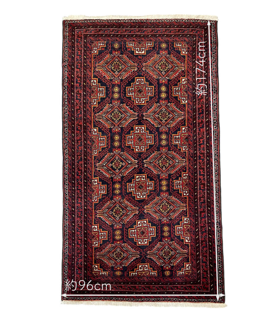 トライバルラグ バルーチ 手織り 273814 96cmx174cm | piece of rug.