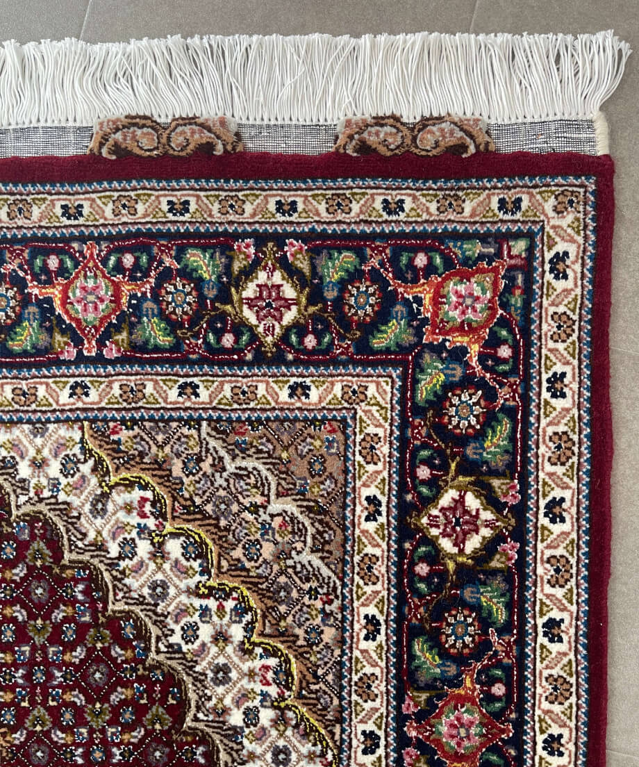 ペルシャ絨毯 手織り タブリス50Raj 295480 82x124cm | piece of