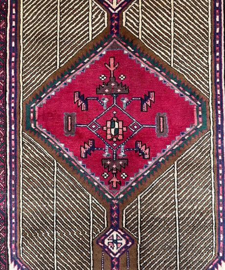 ペルシャ絨毯 手織り サラブ 268063 108ｘ225cm