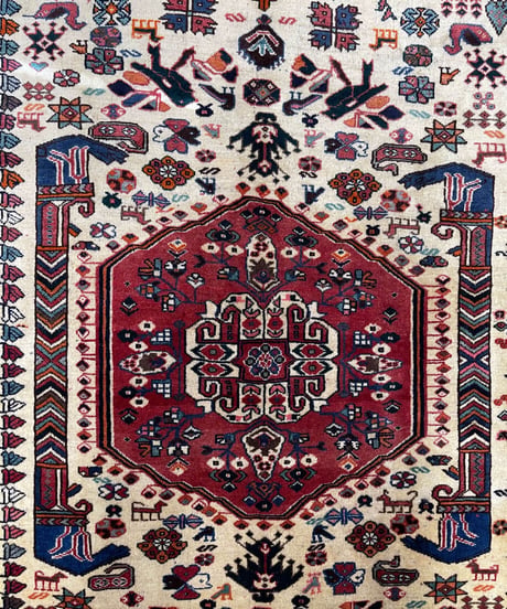 トライバルラグ　カシュクリ　手織り19662　159cmｘ255cm