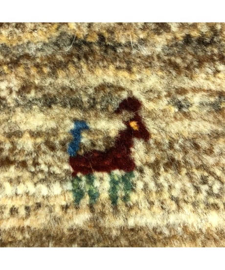 出展中 本物志向のイラン産  高密度  ペルシャギャッベ 手織り 267245 40cmx60cm