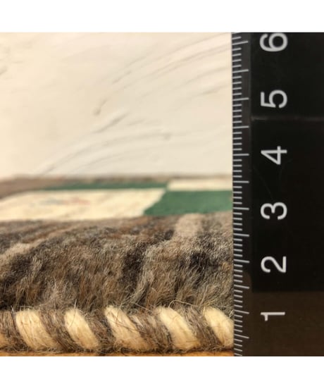 本物志向のイラン産  高密度  ペルシャギャッベ 手織り 272627 40cmx40cm