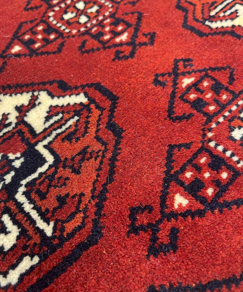 玄関マット　トルクメン絨毯　ラグ　手織り トライバルラグ 61x94cm 玄関マットトルクメン絨毯ラグ手織り トライバルラグ 61x94cm