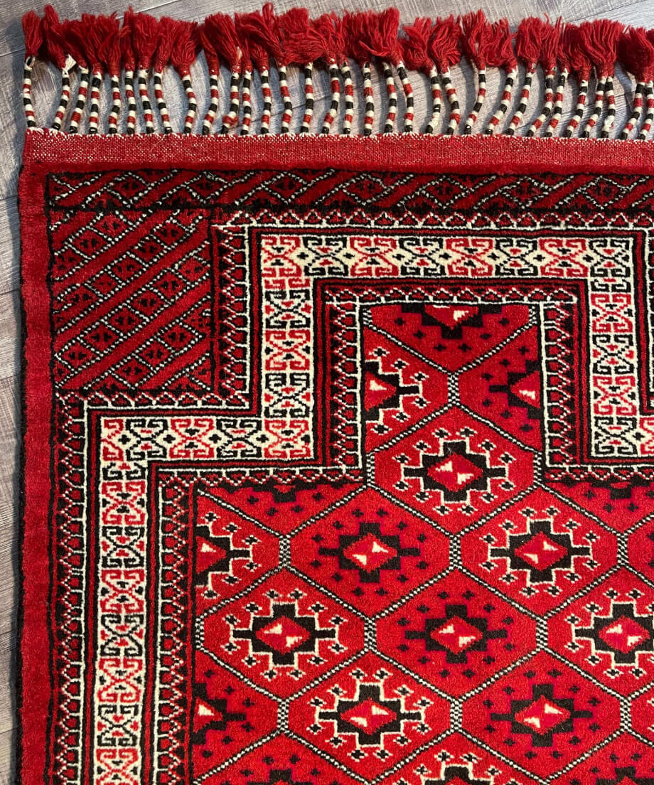 トライバルラグ トルクメン 手織り 280777 | piece of rug. トライバルラグ トルクメン 手織り 280777 | piece of rug.