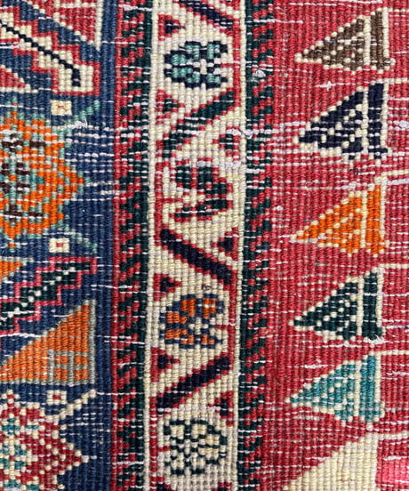 トライバルラグ　カシュクリ　手織り19662　159cmｘ255cm