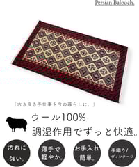 ペルシャ絨毯 手織り ビジャー 268627 68cmx81cm | piece of rug.