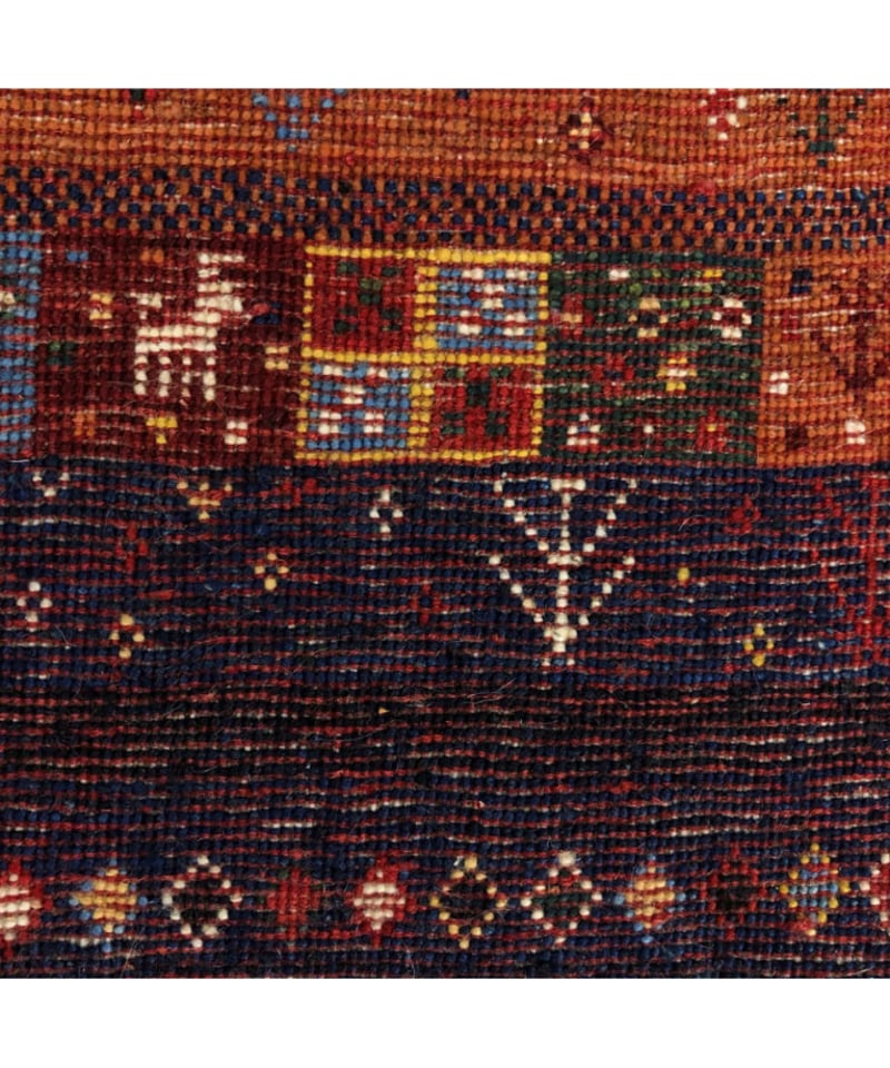 144cm×216cm 本場ペルシャギャッベ・手織り手紡ぎ ギャッベ(ギャベ)なら｜魔法のじゅうたん仙台｜通販