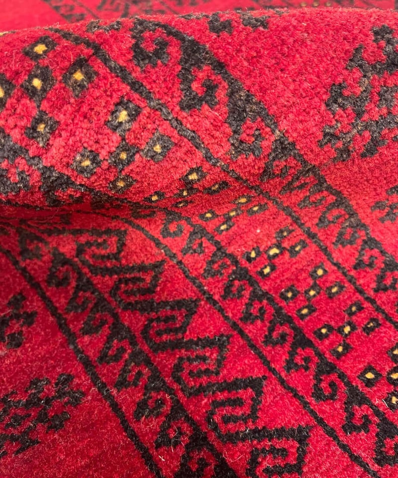 出展中】トライバルラグ トルクメン 手織り 280206 124cmx198cm | pie