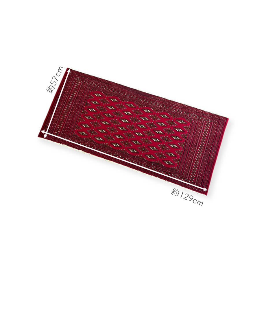 トライバルラグ トルクメン 手織り 99032 57cmx129cm | piece of rug.