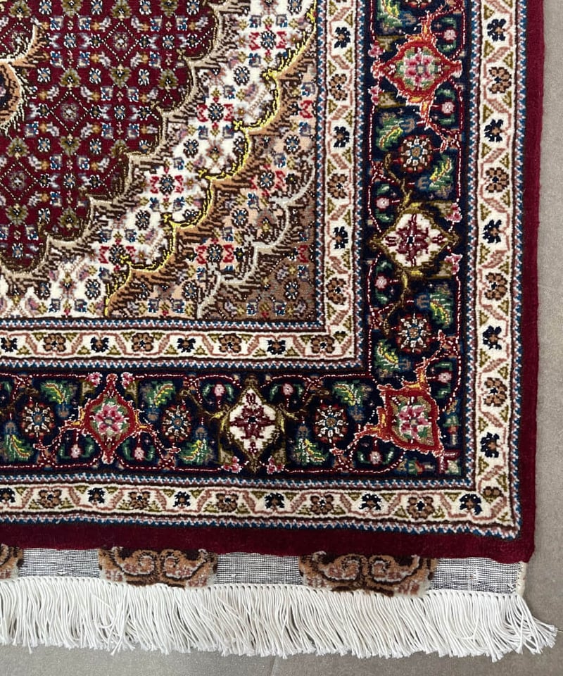 ペルシャ絨毯 手織り タブリス50Raj 295480 82x124cm | piece of