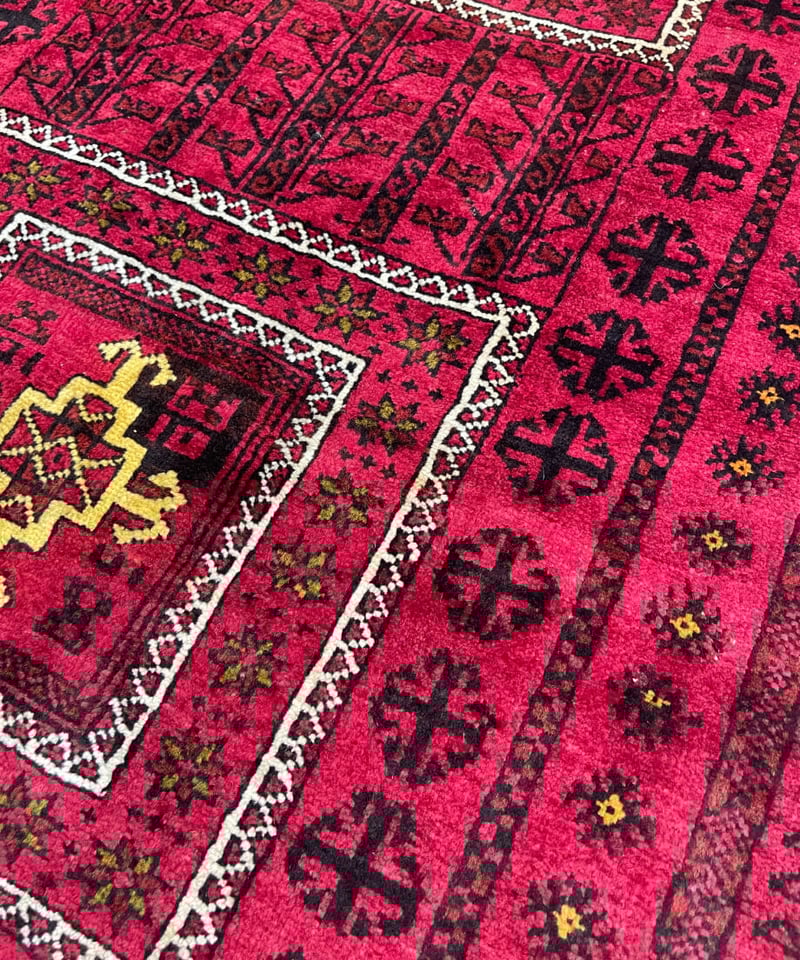 アンティーク絨毯 トルクメン？？ 手織り トライバルラグ トライバルラグ トルクメン 手織り 268936 124cmx228cm | piece of