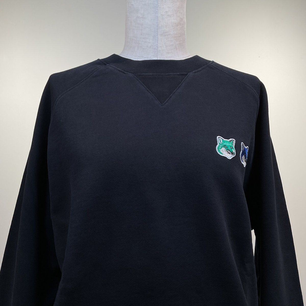 MAISONKITSUNE ダブルフォックスヘッドパッチクラシック MAISONKITSUNE ダブルフォックスヘッドパッチクラシック