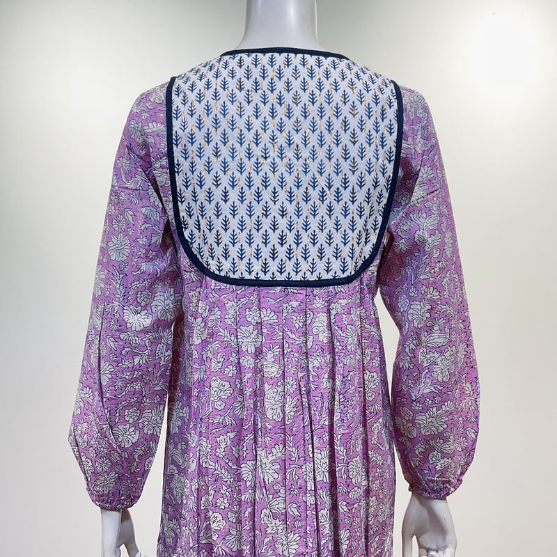 SZ Blockprints kitty Nila Violet&Indigo Print D 