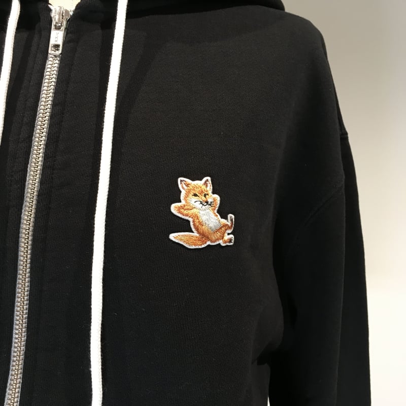 MAISONKITSUNE チラックスフォックスパッチジップドフーディ ユニ 