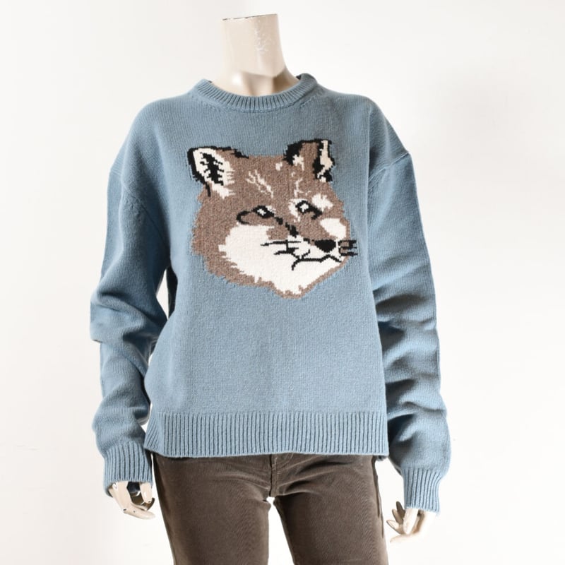 MAISON KITSUNE メゾンキツネ FOX HEAD PULLOVER ニット レデ...