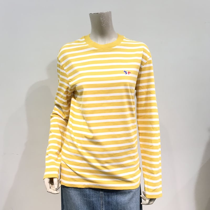 MAISON KITSUNE メゾンキツネ ユニセックス ボーダーカットソー | due c MAISON KITSUNE メゾンキツネ ユニセックス ボーダーカットソー | due c