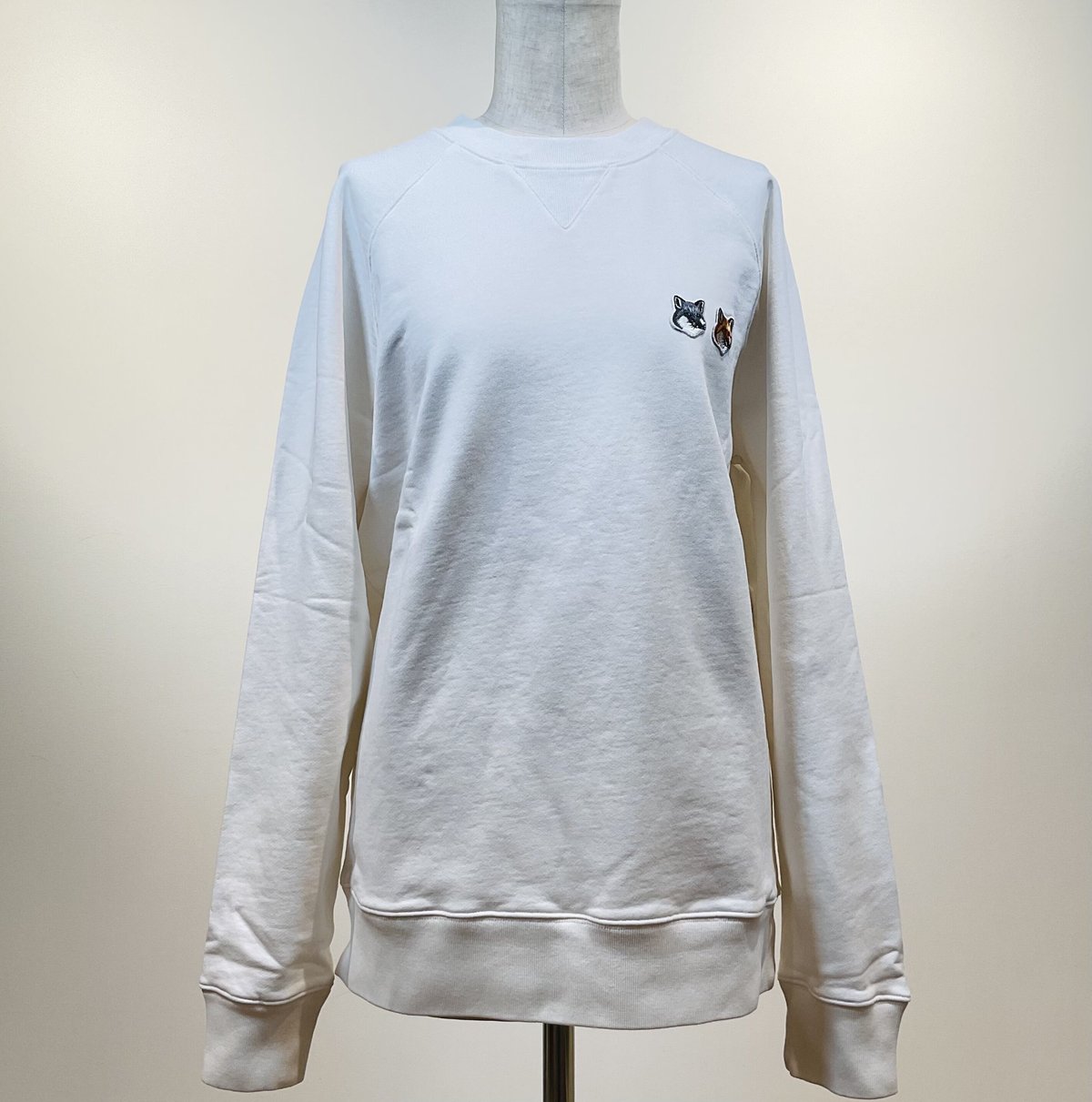 MAISONKITSUNE ダブルフォックスヘッドパッチクラシック MAISONKITSUNE ダブルフォックスヘッドパッチクラシック