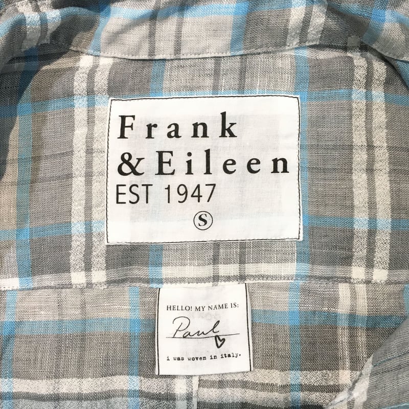 Frank&Eileen Paul men's shirt フランクアンドアイリーン メンズ...