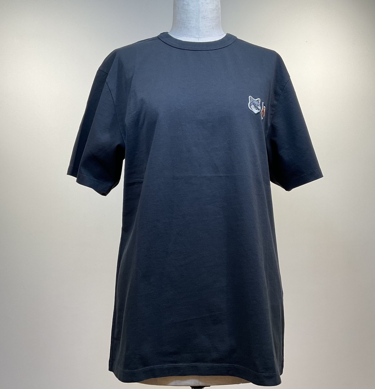 MAISON KITSUNE ダブルフォックスヘッドパッチクラシックTシャツ ユニセックス